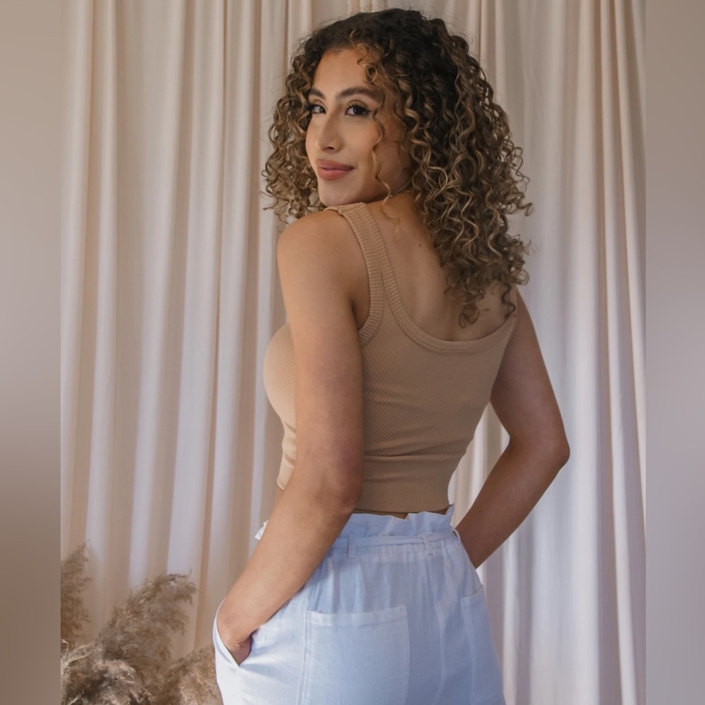 Winnie Chevron Ribbed Seamless Top - Picture 2 of 4
